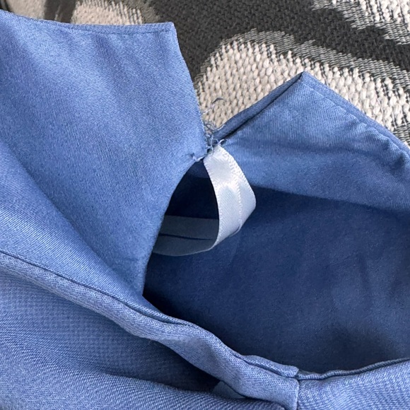 Slate Blue Dress, size J14 - Picture 7 of 8